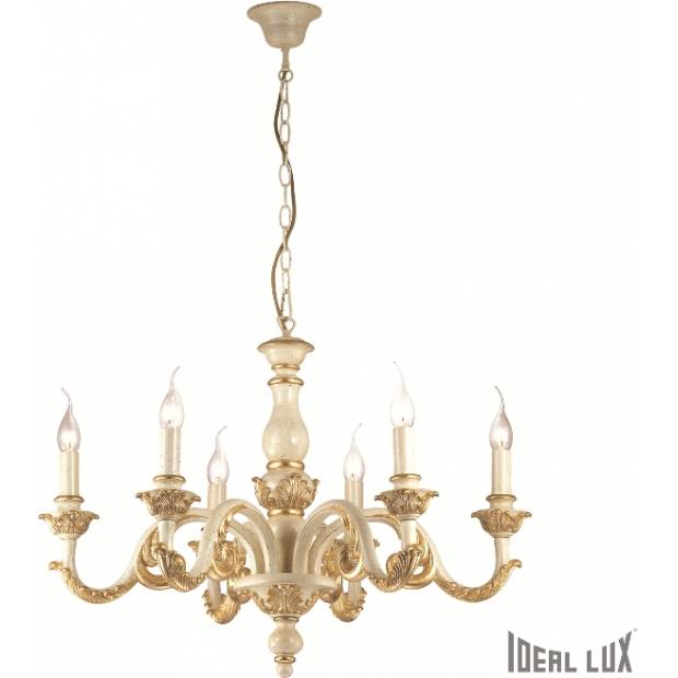 GIGLIO SP6 ORO Ideal Lux 075327 závesné svietidlo