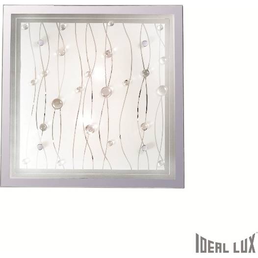 081434 Masívne nástenné a stropné svietidlo ideal lux ocean pl2 bianco white 33,5cm