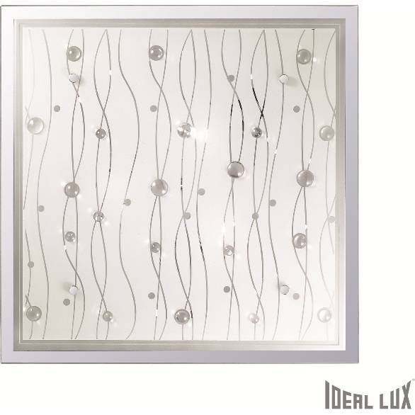 081441 Masívne nástenné a stropné svietidlo ideal lux ocean pl3 bianco white 42cm