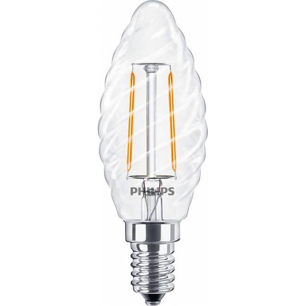 LED žiarovka E14 Philips 2W číra sviečka 2700°K žiarovka EAN 8718696574119