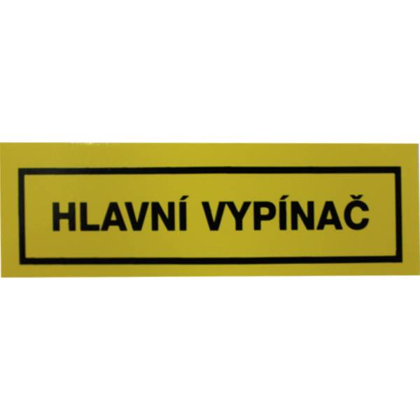 Tabuľka 25 Hlavný vypínač