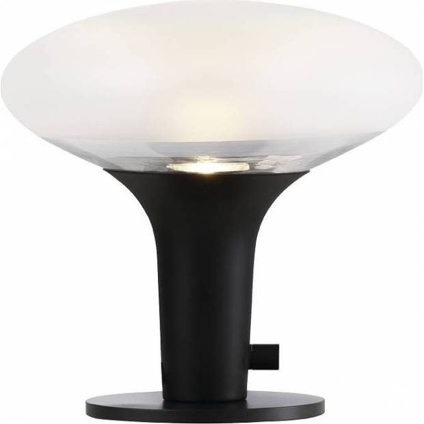 NL 84435003 NORDLUX 84435003 Dee 2.0 - Elegantná stolová lampa z matného skla 24 cm, čierna Nordlux