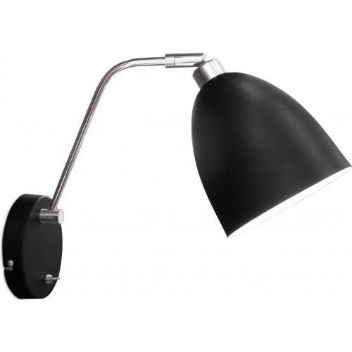 LUKSM SESSAK LUKSM Luke S3556-1M - Nástenné svietidlo Ø14cm, čierne Nordlux