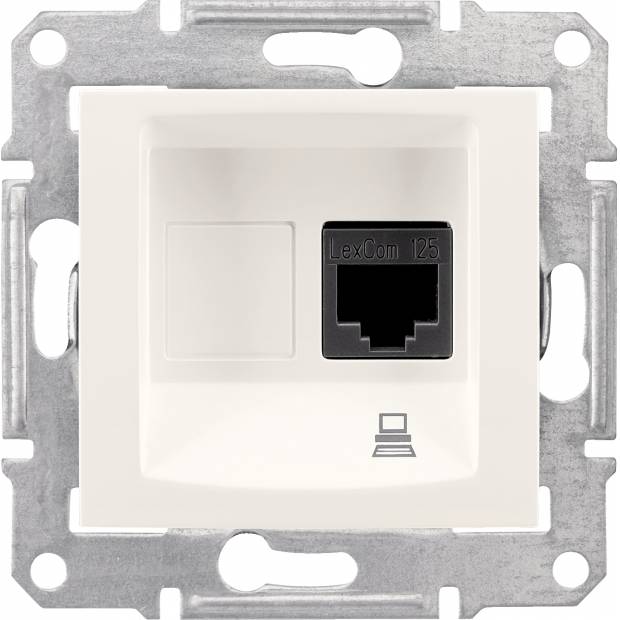 Zásuvka Sedna rj45 krémová SDN4300123 Schneider