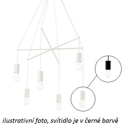 POP SP6 NERO Ideal Lux 158815 závesné stropné svietidlo