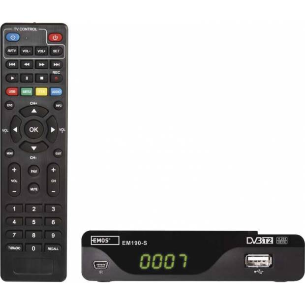 J6014 Set-top box EMOS EM190-S HD HEVC H265 (DVB-T2) EMOS