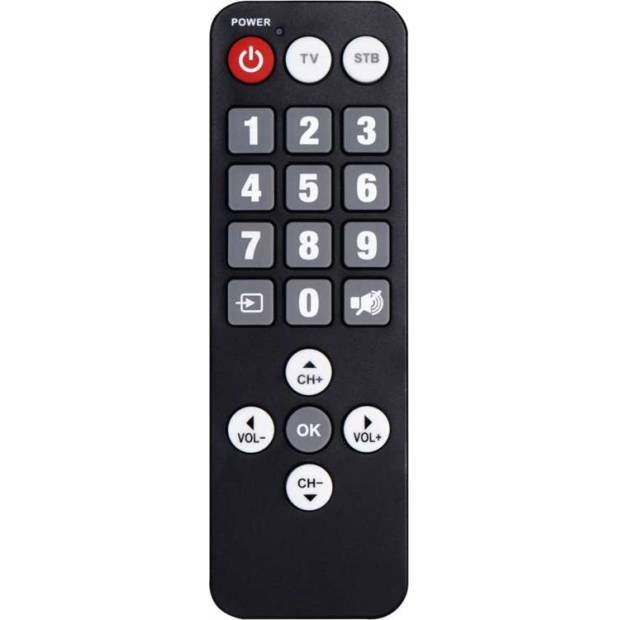 J50989 Diaľkové ovládanie pre seniorov pre set-top box EM190 / EM190S EMOS