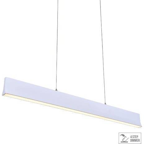 18414 OBLO LED/30W,4000K,MATT WHITE,PENDANT Massive