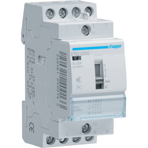 Stýkač Hager ERD425S 25A/24V 4NO Silent