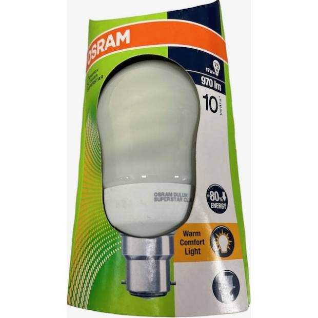 Osram DULUX Superstar Classic A B22d 17W 2500 K 970 Lm Esvit Sk