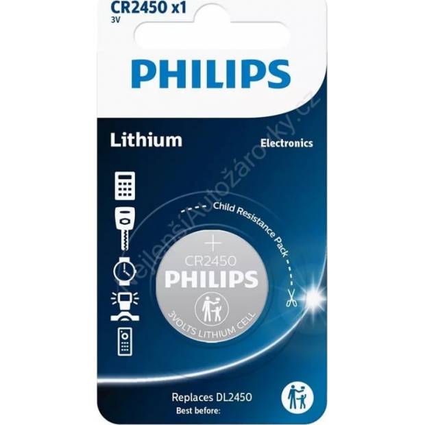 Philips CR2430/00B Lítiová gombíková batéria CR2450