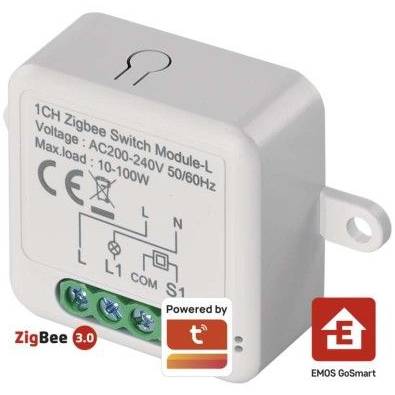 H5103 Spínací modul GoSmart IP-2103SZ, ZigBee, 1-kanálový (nevyžaduje N-vodič)