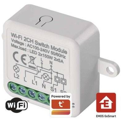 H5106 Prepínací modul GoSmart IP-2102SW, Wi-Fi, 2-kanálový