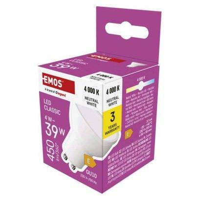 ZQ8E23 LED žiarovka Classic MR16 / GU10 / 4 W (39 W) / 450 lm / neutrálna biela