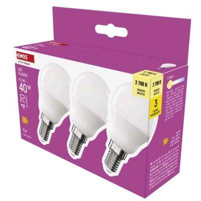 ZQ1E21.3 LED žiarovka Classic Mini Globe / E14 / 4,2 W (40 W) / 470 lm / teplá biela