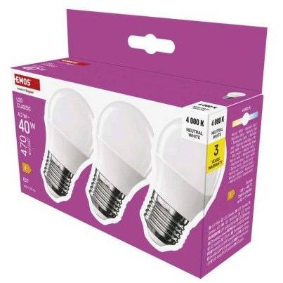 ZQ6E23.3 LED žiarovka Classic Mini Globe / E27 / 4,2 W (40 W) / 470 lm / neutrálna biela