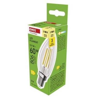 ZF3D42 LED žiarovka / E14 / 5,9 W (60 W) / 806 lm / teplá biela