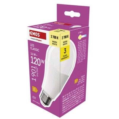 ZQ5E71 LED žiarovka Classic A70 / E27 / 16 W (120 W) / 1901 lm / teplá biela