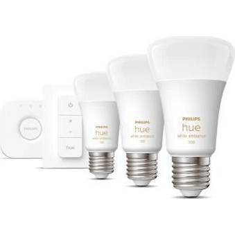 8719514291232 Hue Bluetooth 3x žiarovka LED E27 A60 8W 1100lm 2200-6500K + mostík + ovládač Massive