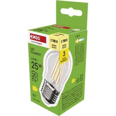 ZF6D02 LED žiarovka Filament Mini Globe / E27 / 1,8 W (25 W) / 250 lm / teplá biela