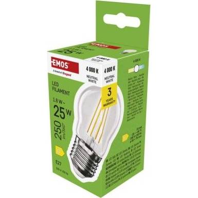 ZF6D03 LED žiarovka Filament Mini Globe / E27 / 1,8 W (25 W) / 250 lm / neutrálna biela