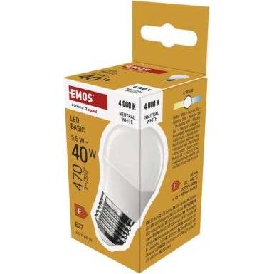 ZL6F23 LED žiarovka Basic Mini Globe / E27 / 5,5 W (40 W) / 470 lm / teplá biela