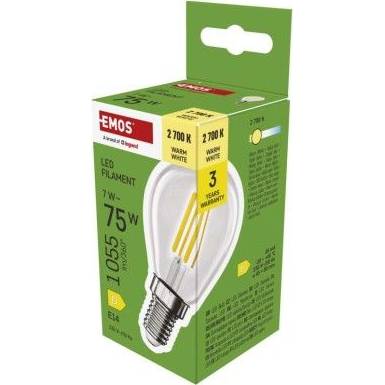 ZF1D52 LED žiarovka Filament Mini Globe / E14 / 7 W (75 W) / 1055 lm / teplá biela