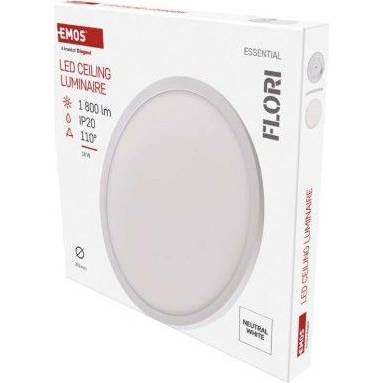 ZM1400 LED svietidlo FLORI okrúhle, biele, 18W, neutrálna biela