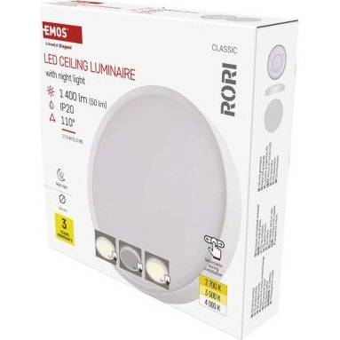 ZM4400 LED svietidlo RORI kruhové, biele, 17 W, so zmenou CCT