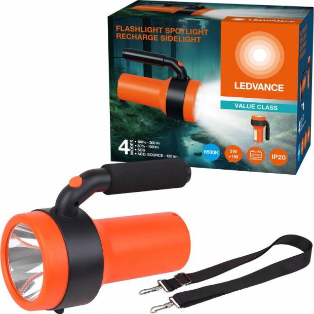 Ledvance 4099854175787 LED baterka FLASHLIGHT SPOTLIGHT SIDELIGHT 2400mAh s funkciou power banky