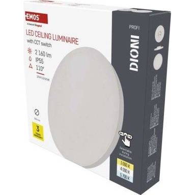 ZM7151 LED svietidlo DIONI kruhové, biele, 18 W, so zmenou CCT