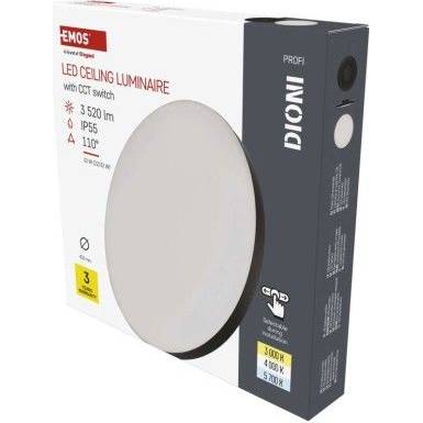 ZM7155 LED svietidlo DIONI kruhové, čierne, 32 W, so zmenou CCT