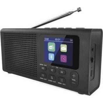 E0090 Prenosné rádio s Bluetooth, MP3, DAB / DAB+ / FM, čierne